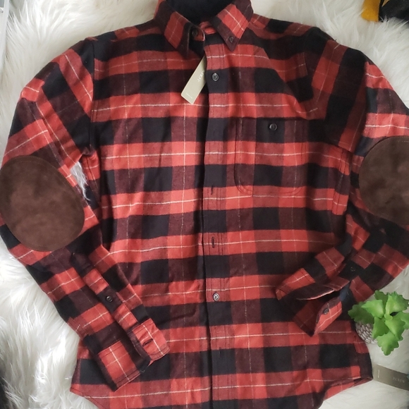 J Crew Cottonwool Elbowpatch Red Plaid 